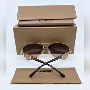 Burberry London Check Aviator Sunglasses B3080, 59mm